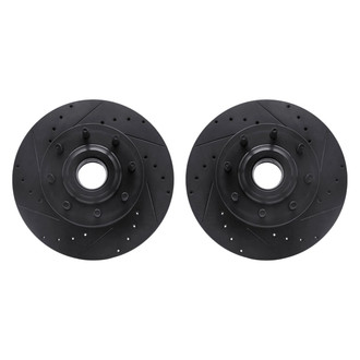 R1 Concepts® - Drilled and Slotted Front Brake Rotor Set