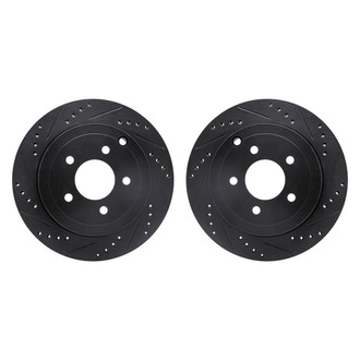 R1 Concepts® - Drilled and Slotted Front Brake Rotor Set