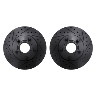 R1 Concepts® - Drilled and Slotted Front Brake Rotor Set