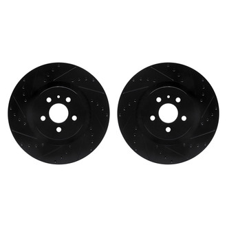 R1 Concepts® - Drilled and Slotted Front Brake Rotor Set