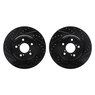 R1 Concepts® - Drilled and Slotted Front Brake Rotor Set