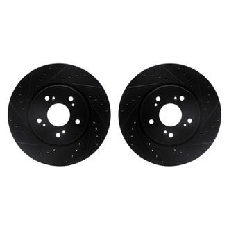 R1 Concepts® - Drilled and Slotted Front Brake Rotor Set