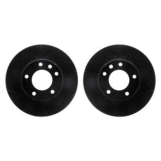 R1 Concepts® - Drilled and Slotted Front Brake Rotor Set