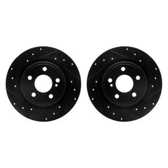 R1 Concepts® - Drilled and Slotted Rear Brake Rotor Set