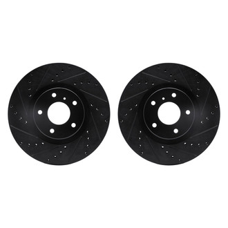 R1 Concepts® - Drilled and Slotted Front Brake Rotor Set
