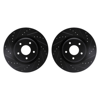 R1 Concepts® - Drilled and Slotted Front Brake Rotor Set