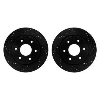 R1 Concepts® - Drilled and Slotted Front Brake Rotor Set