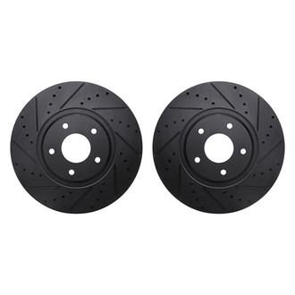 R1 Concepts® - Drilled and Slotted Front Brake Rotor Set