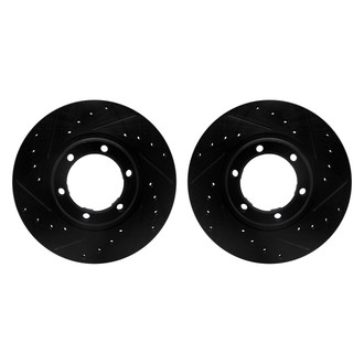 R1 Concepts® - Drilled and Slotted Front Brake Rotor Set