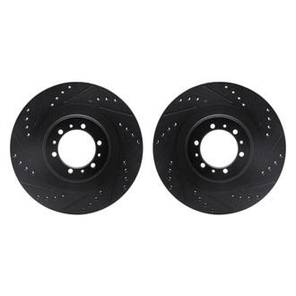 R1 Concepts® - Drilled and Slotted Front Brake Rotor Set