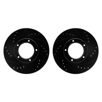 R1 Concepts® - Drilled and Slotted Front Brake Rotor Set