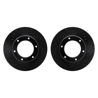 R1 Concepts® - Drilled and Slotted Front Brake Rotor Set