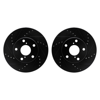 R1 Concepts® - Drilled and Slotted Front Brake Rotor Set