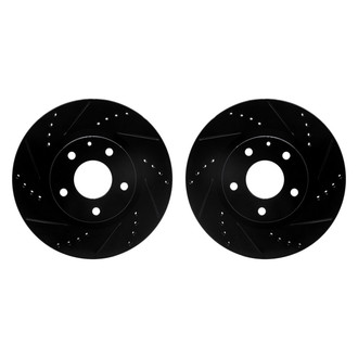 R1 Concepts® - Drilled and Slotted Front Brake Rotor Set