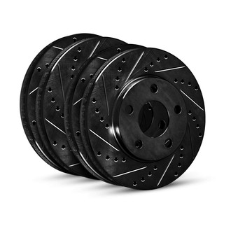 R1 Concepts® - eLINE Series™ Drilled and Slotted Front and Rear Brake Rotor Set