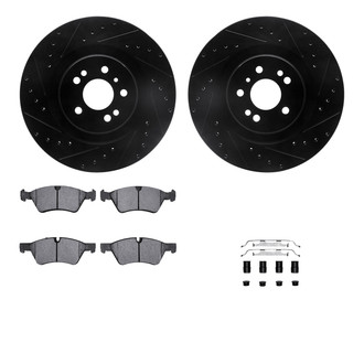 R1 Concepts® - Drilled and Slotted Brake Kit with Euro Ceramic Pads