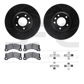 R1 Concepts® - Drilled and Slotted Brake Kit with Euro Ceramic Pads