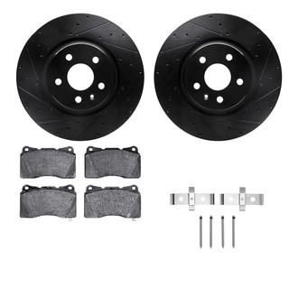 R1 Concepts® - Drilled and Slotted Brake Kit with Optimum OE Pads