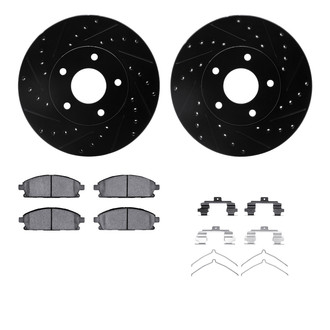 R1 Concepts® - Drilled and Slotted Brake Kit with Optimum OE Pads
