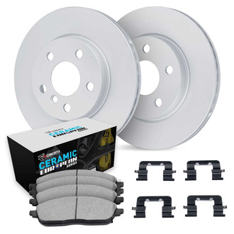 R1 Concepts® - Rear Brake Kit with Euro Ceramic Pads