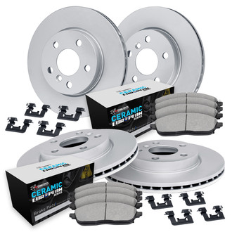 R1 Concepts® - Front and Rear Brake Kit with Euro Ceramic Pads