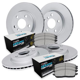 R1 Concepts® - Front and Rear Brake Kit with Euro Ceramic Pads