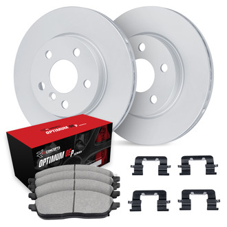 R1 Concepts® - Front Brake Kit with Optimum OE Pads