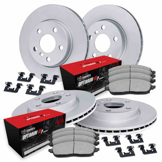 R1 Concepts® - Front and Rear Brake Kit with Optimum OE Pads