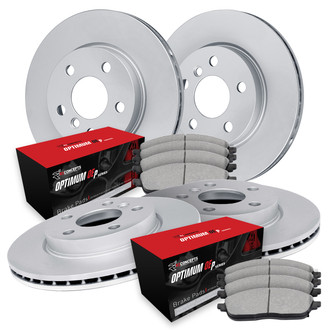 R1 Concepts® - Plain Brake Kit with Optimum OE Pads
