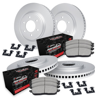 R1 Concepts® - Carbon Series Front and Rear Brake Kit with Performance Off-Road/Tow Brake Pads