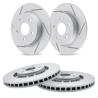 R1 Concepts® - Slotted Brake Rotor Set