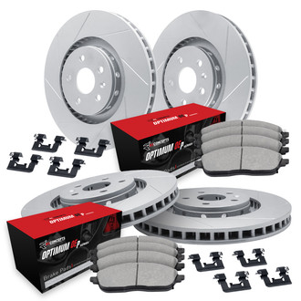 R1 Concepts® - Slotted Brake Kit with Optimum OE Pads