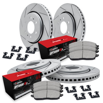 R1 Concepts® - Slotted Brake Kit with Optimum OE Pads