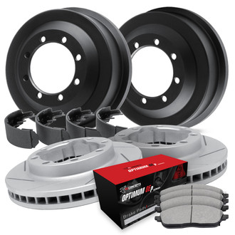 R1 Concepts® - Slotted Brake Kit with Optimum OE Pads