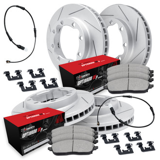 R1 Concepts® - Slotted Brake Kit with Optimum OE Pads
