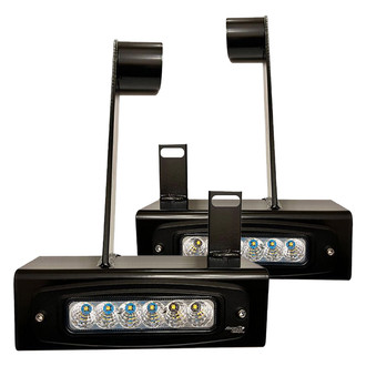 Race Sport® - Hitch Mounted 7" 2x30W Rectangular Flood Beam LED Light Kit