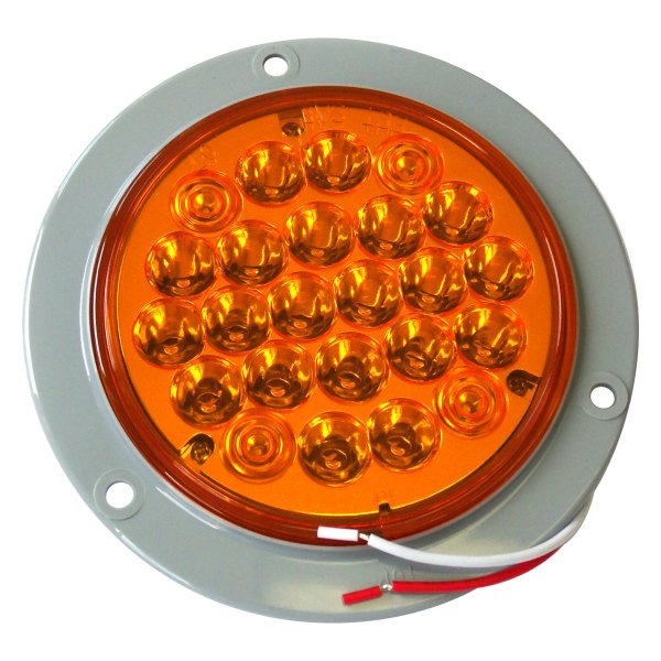 Race Sport® - 4" Round Chrome/Amber LED Turn Signal Light