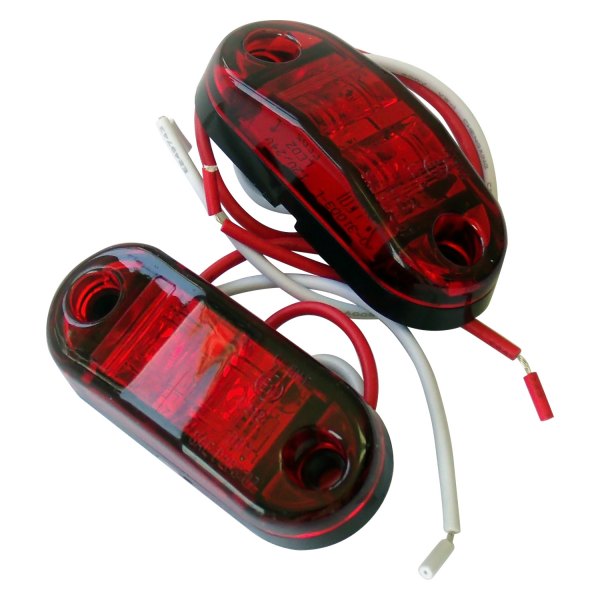 Race Sport® - 2.5 "x 1" Rectangular Red LED Side Marker Lights