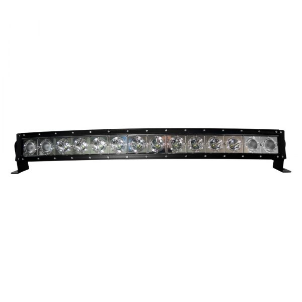 Race Sport® - Wrap Around Series 30" 140W Curved Combo Spot/Flood Beam LED Light Bar, Front View