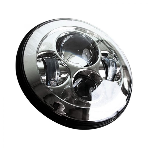 Race Sport® - 7" Round Chrome Projector LED Headlights