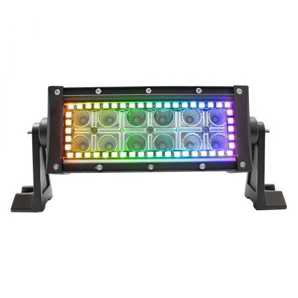 Race Sport® - ColorADAPT™ Series 8" 36W Dual Row Combo Beam LED Light Bar with RGB Backlight