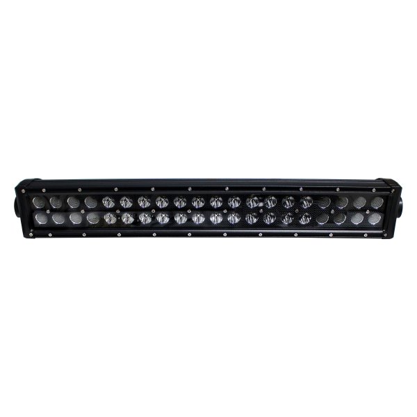 Race Sport® - Blacked Out® Series Silver Hi Performance 20" 120W Dual Row Combo Beam LED Light Bar, Front View