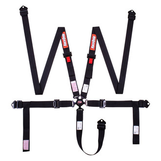 RaceQuip® - Latch & Link Pro Ratchet HANS/HNR Auto Racing 5-Point Harness