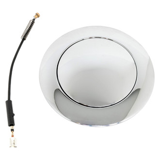 Racing Power Company® - Chrome Billet Aluminum Plain Horn Button