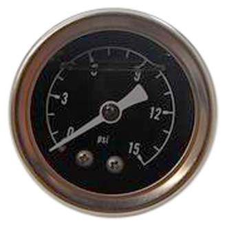 Racing Power Company® - 1-1/2" Mechanical Fuel Pressure Gauge, 15 PSI