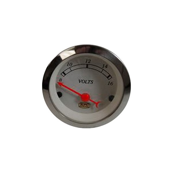 Racing Power Company® - Classic 2-1/16" Voltmeter Gauge, 8-16 V