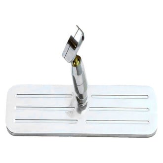 Racing Power Company® - Polished Millet Ball-Milled Windshield Mount Mirror