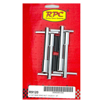 Racing Power Company® - 4-piece 4" T-Bar Style Valve Cover Wing Nut