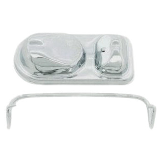 Racing Power Company® - 2-3/4" X 5-3/4" Chrome Brake Master Cylinder Cover