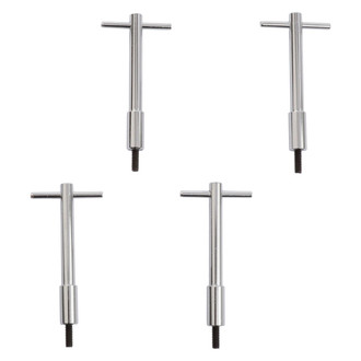 Racing Power Company® - 4-piece 5/16-18" Chrome Steel T-Bar Wing Nut Kit